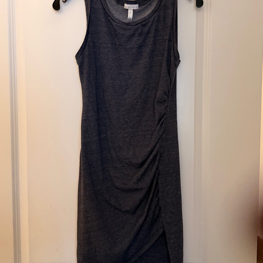 Leith Charcoal Asymmetrical Dress